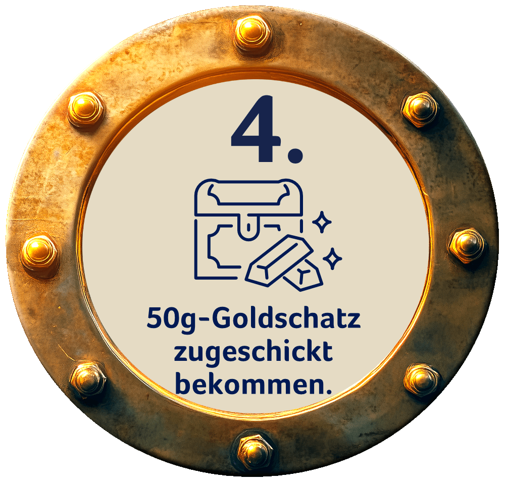 50g Goldschatz zugeschickt bekommen